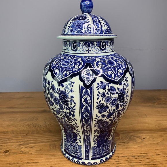 Grand Ensemble De Vases Anciens Style Imari Chinois - Petrus Regout Maastricht - Peint à La Main